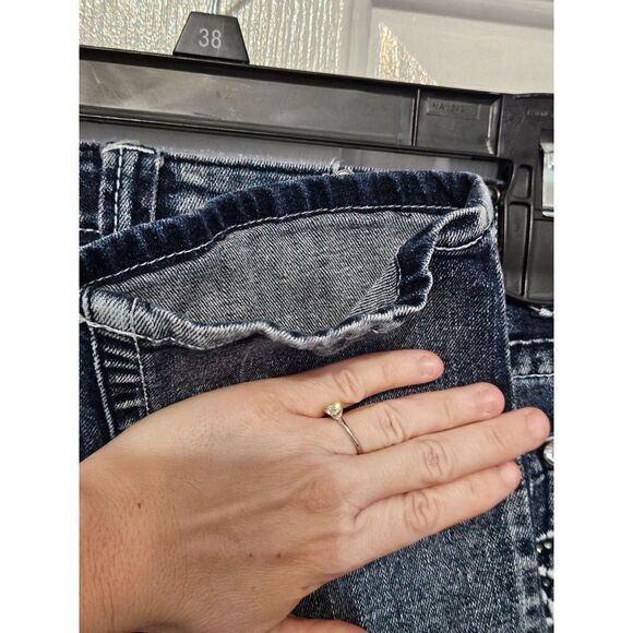 Red Rivet Skinny Jeans Size 5 - Picture 4 of 7